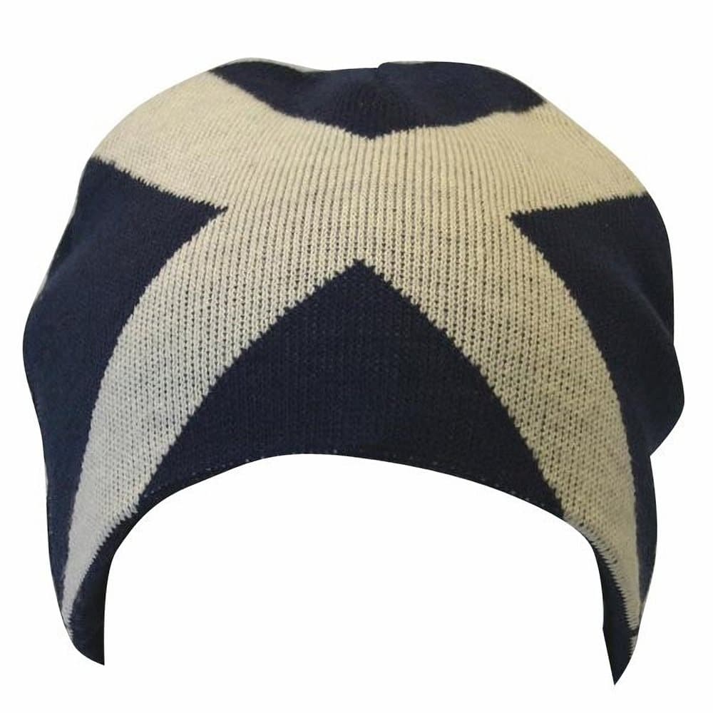 Mens Scotland Cross Design Winter Beanie Hat