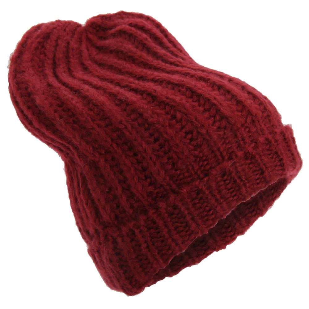 Dam / stickad vinter slouch mössa hatt