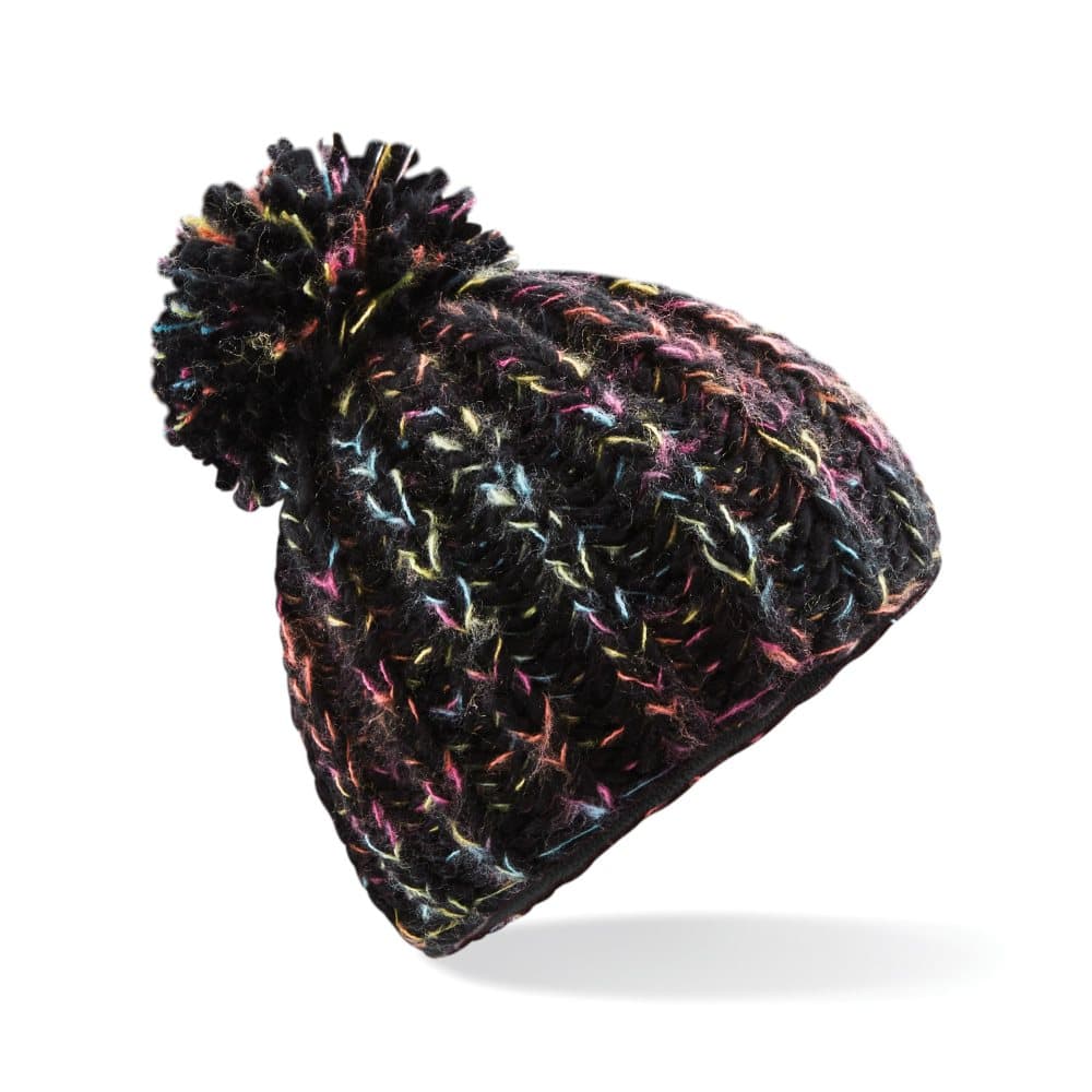 Beechfield Womens/Ladies Aurora Pom Pom Beanie Hat