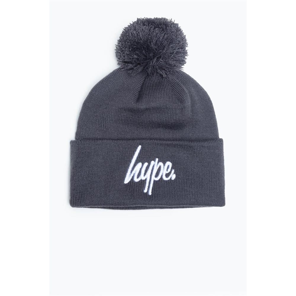 Hype Unisex Script Bobble Beanie
