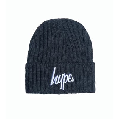 Hype Unisex Ribbed Script Beanie