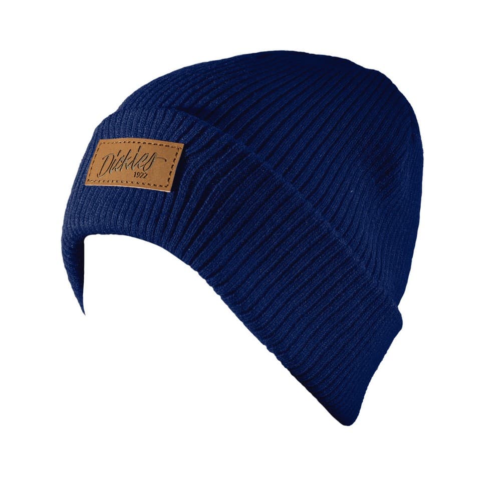 Dickies Adults Unisex Evadale Branded Leather Label Beanie