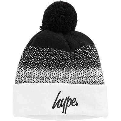Hype Unisex Speckle Fade Script Bobble Beanie