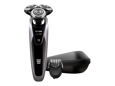 Philips SHAVER Series 9000 Rakapparat för våt- och torrakning S9111/41, Svart, Grå, AC/Batteri, Litium-Ion (Li-Ion), 1 h, 3 min, 0,1 W