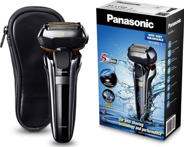 Panasonic ES-LV6Q-S803, Folierakapparat, Svart, Rostfritt stål, Batteri, Litium-Ion (Li-Ion), Inbyggd, 50 min