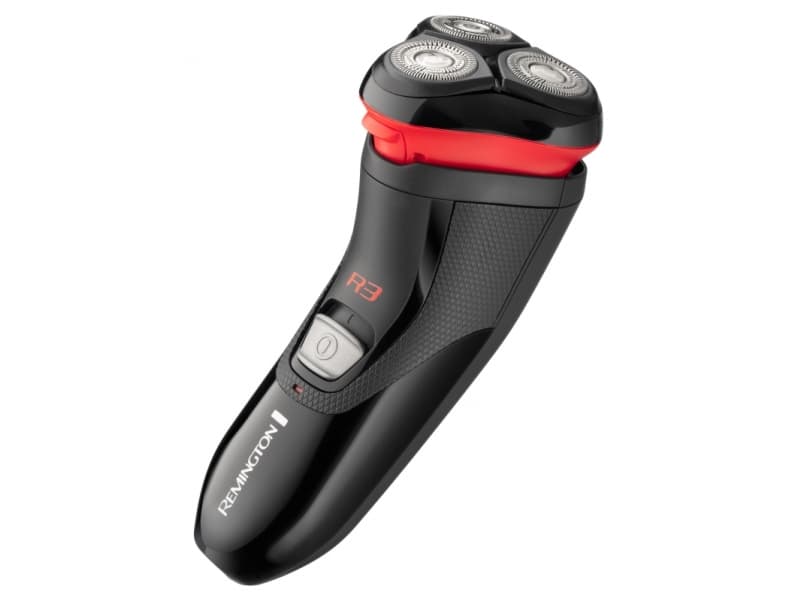 Remington R3000, Roterende hode, Svart, Rød, Batteri, Ergonomisk