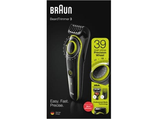 BRAUN Trymer BT3241, 39 dlugosci, czarny/szary