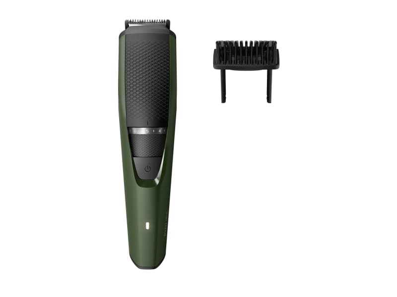 Philips BEARDTRIMMER Series 3000 BT3211/14, Vedligeholdelsesfri – skal ikke smøres, AC/Baterry, Sort, Grøn
