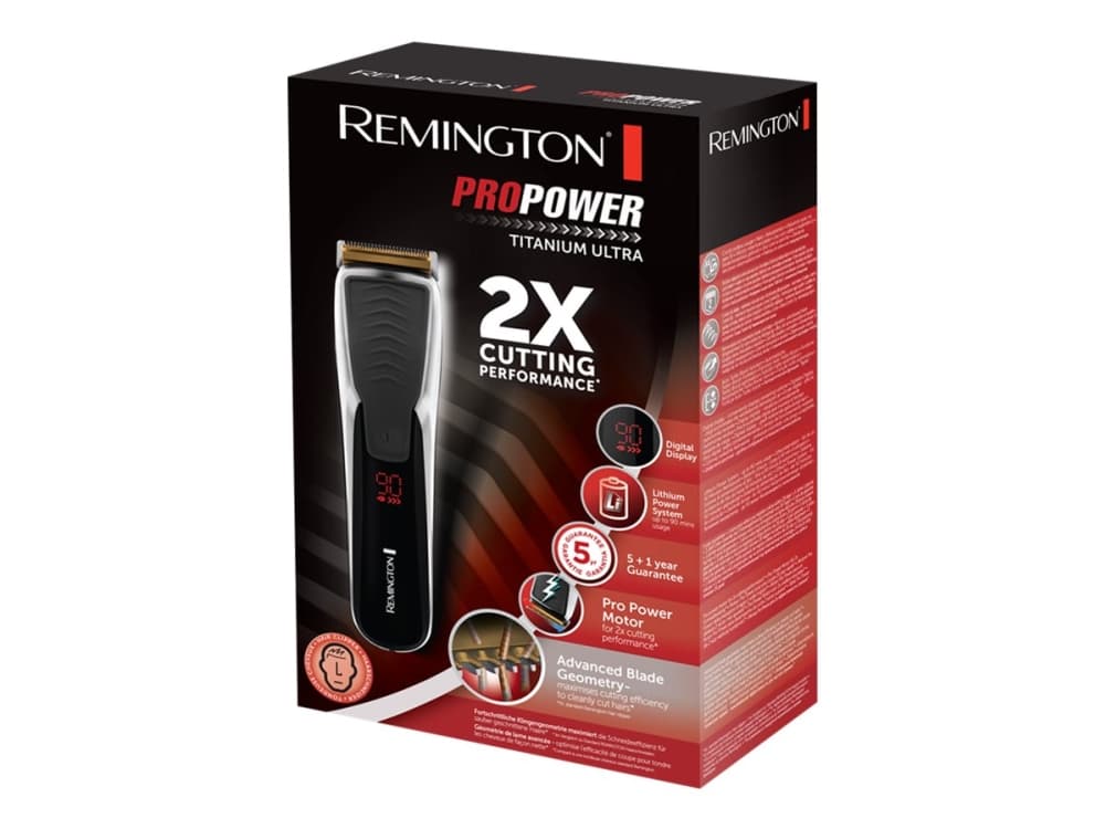 Remington HC7170, Svart, 4,4 cm, 0,5 mm, Titan, 90 min, Inbyggd