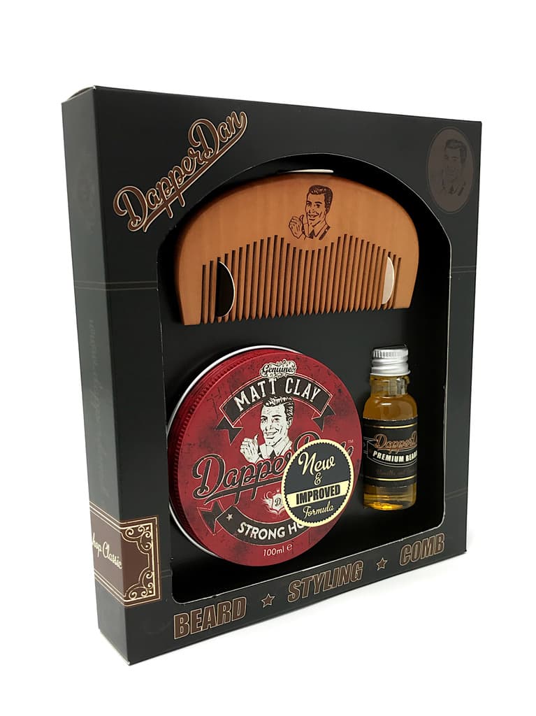 Dapper Dan Hairy Man Combo Gift Set - Matt Clay