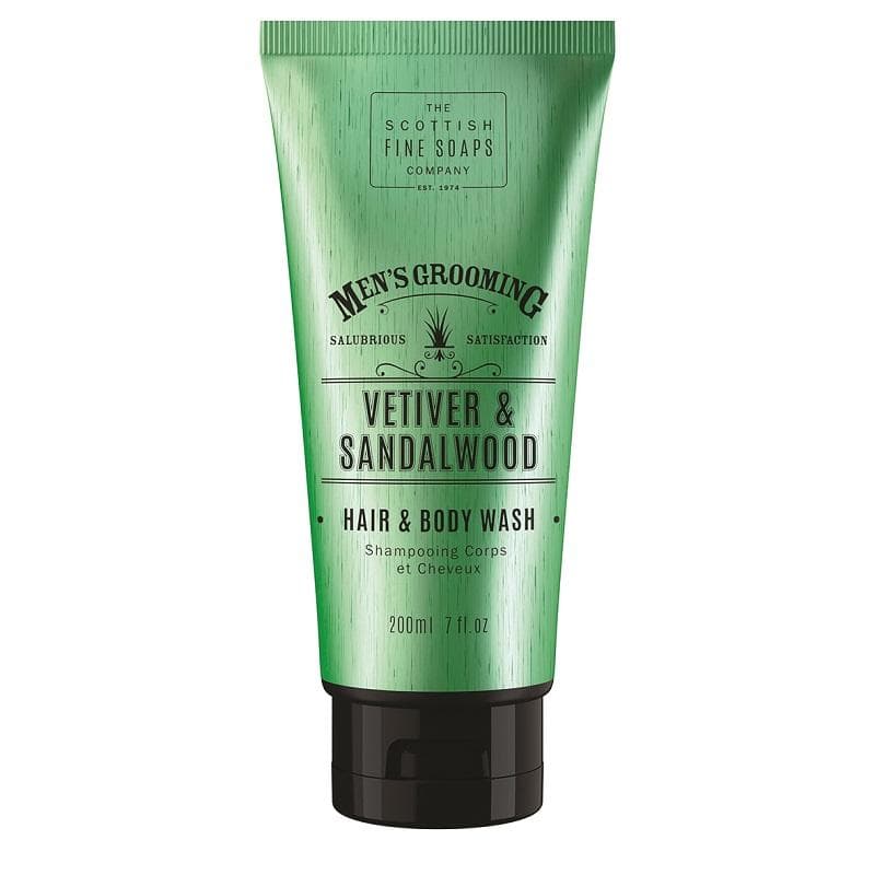 Scottish Fine Soaps Vetiver & Sandalwood Hair & Body Wash 200ml
