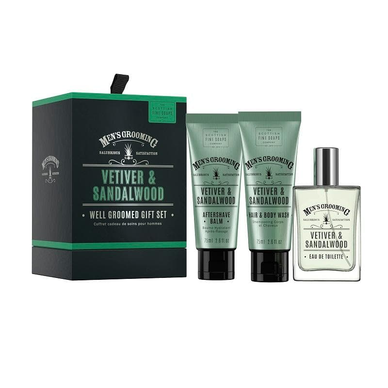 Giftset Scottish Fine Soaps Thistle & Black Pepper Well Groomed Gift Set
