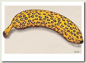 Poster Leopard Banan 50x70 cm.