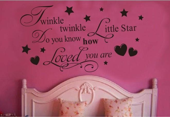 Väggdekor - Twinkle, Twinkle Little Star 72 x 40 cm