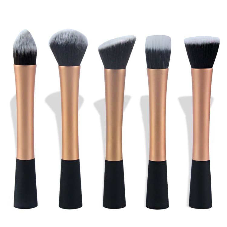 5 st. Guld Make-up / sminkborstar av Bästa Kvalité