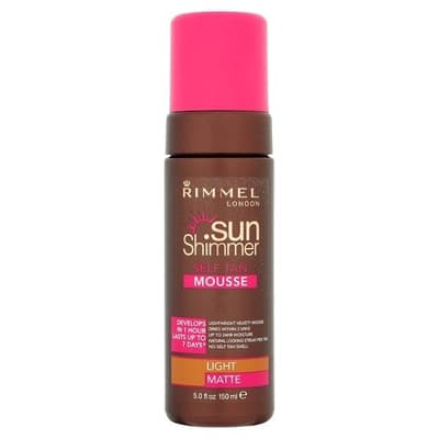 Rimmel Sunshimmer Self Tan Mousse Light Matte 150ml
