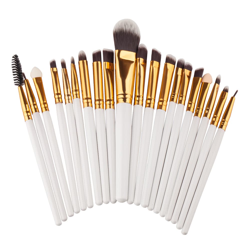 Ögonborste 20 st. Vita Professionella Make-up / sminkborstar för ögonen