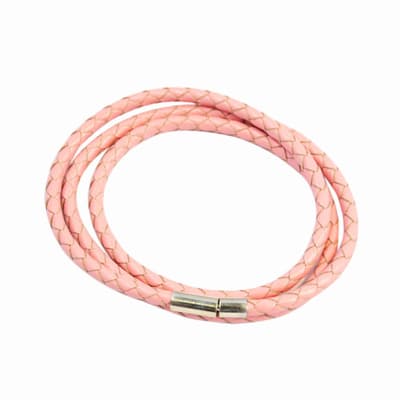 Armband Läder Smal - Pink F2821PK04