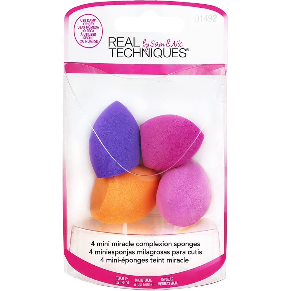 Real Techniques, 4 Mini Miracle Complexion Sponges,