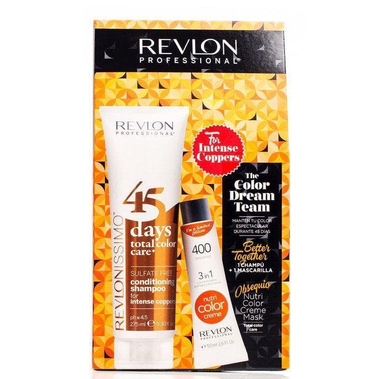 Revlon The Color Dream Team 400 Tangerine 50ml + 45 Days Total Color Care 2in1 Intense Copper 275ml