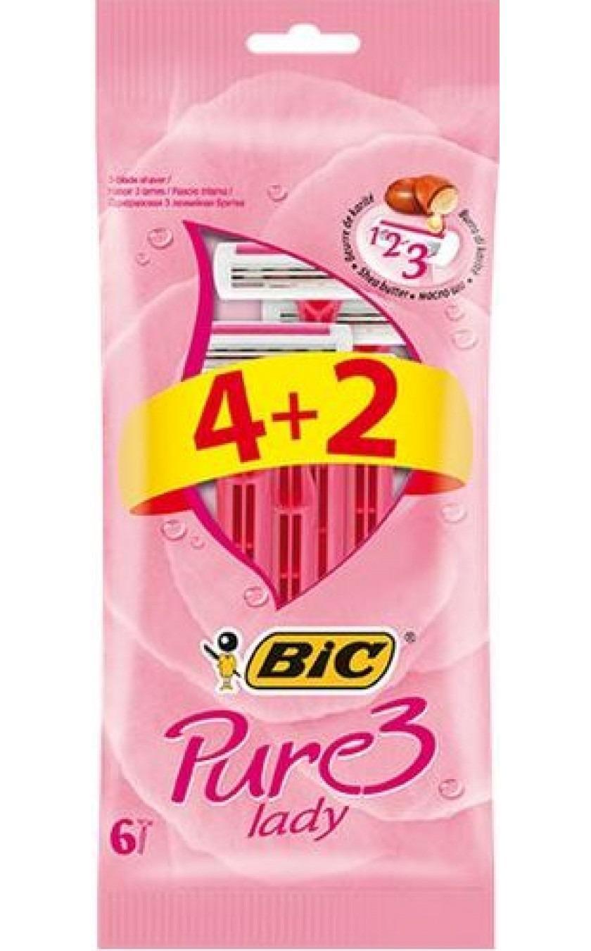 BIC Pure 3 Lady 6-pack