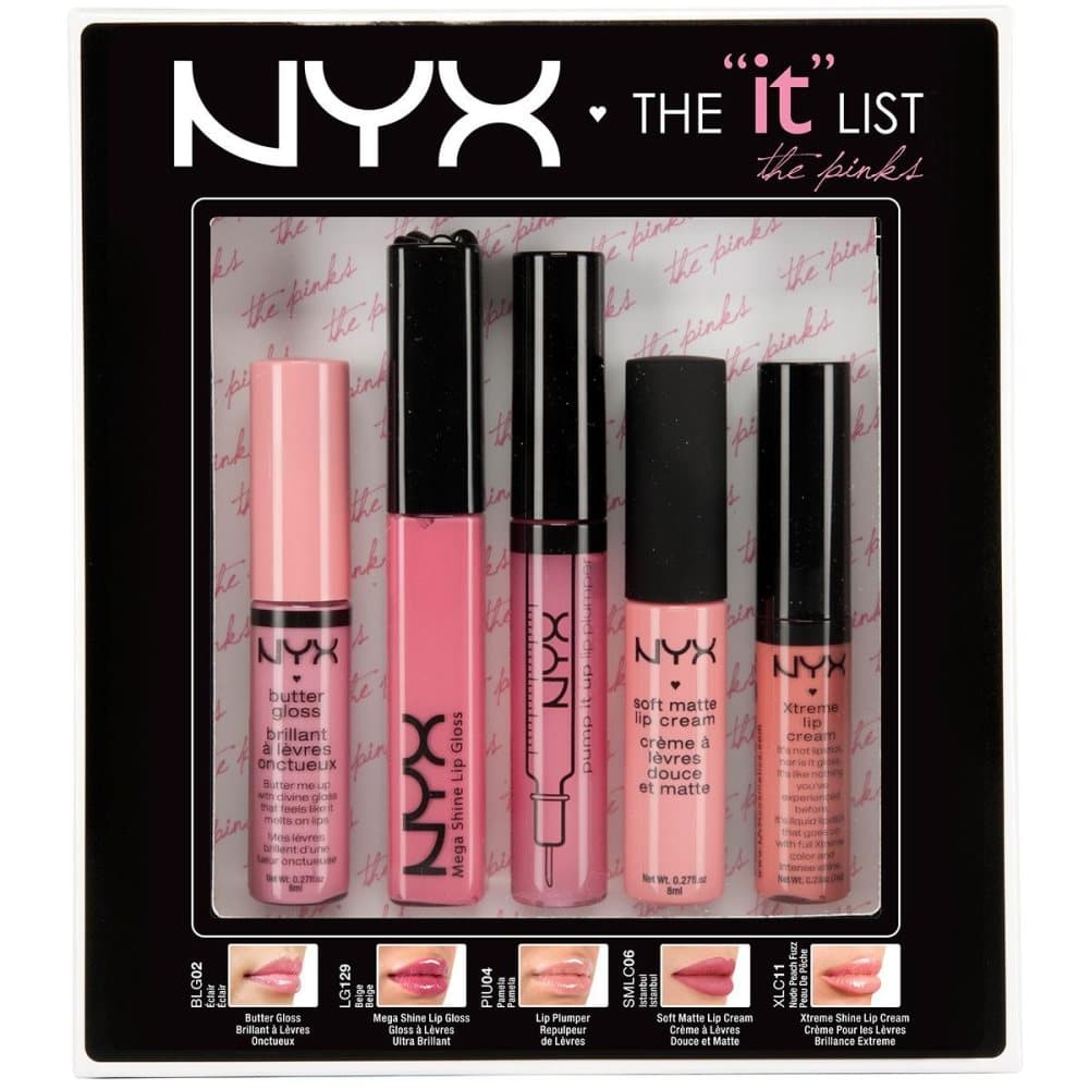NYX THE IT LIST - PINK LIP GLOSSES