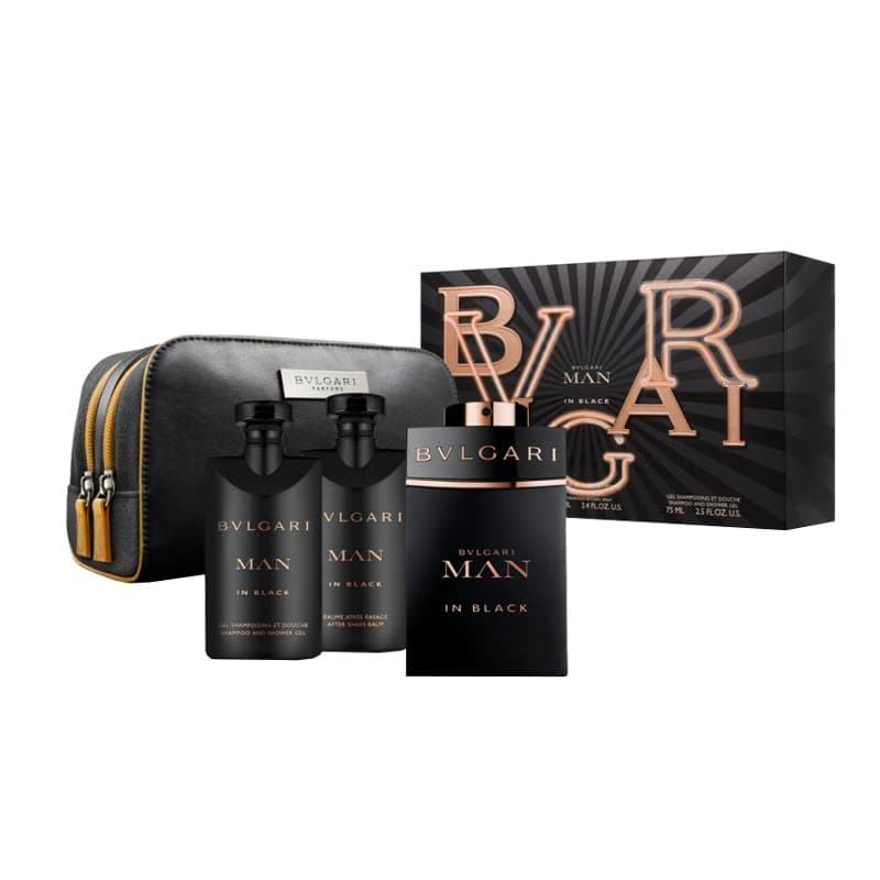 Giftset Bvlgari Man in Black Edp 60ml + ASB 75ml + SG 75ml