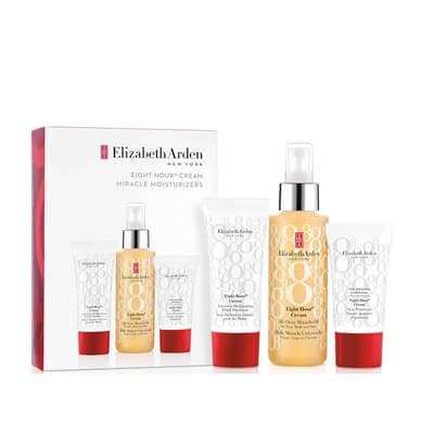 Giftset Elizabeth Arden Eight Hour Cream Miracle Moisturizers 3pcs Red Box