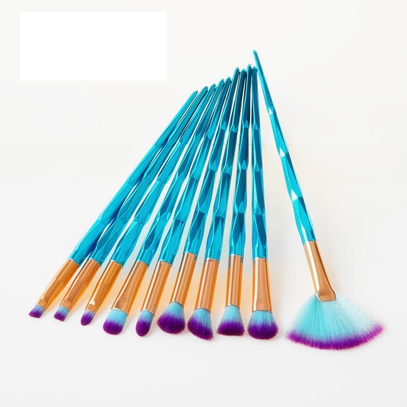 Colorful Diamond Pro Set with 10 pcs. exclusive makeup / makeup brushes