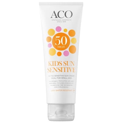 ACO Kids Sun Sensitive Sun Cream Spf 50 125ml