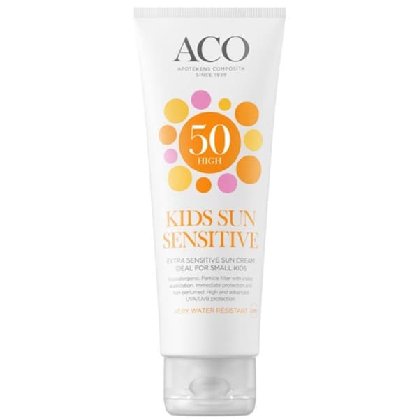 ACO Kids Sun Sensitive Sun Cream Spf 50 125ml CDON