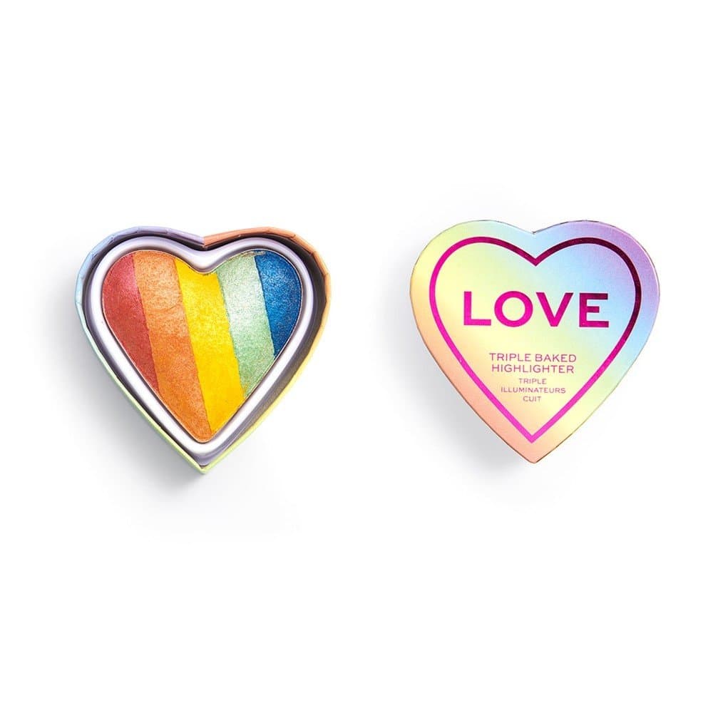 Makeup Revolution x Pride Triple Baked Highlighter - Love