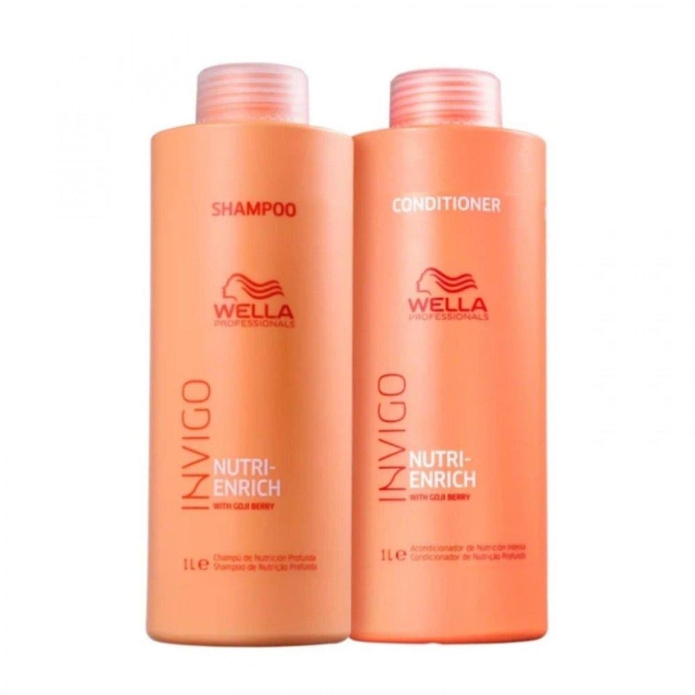 Wella Invigo Nutri Enrich Deep Nourishing Shampoo 1000ml + Conditioner 1000ml