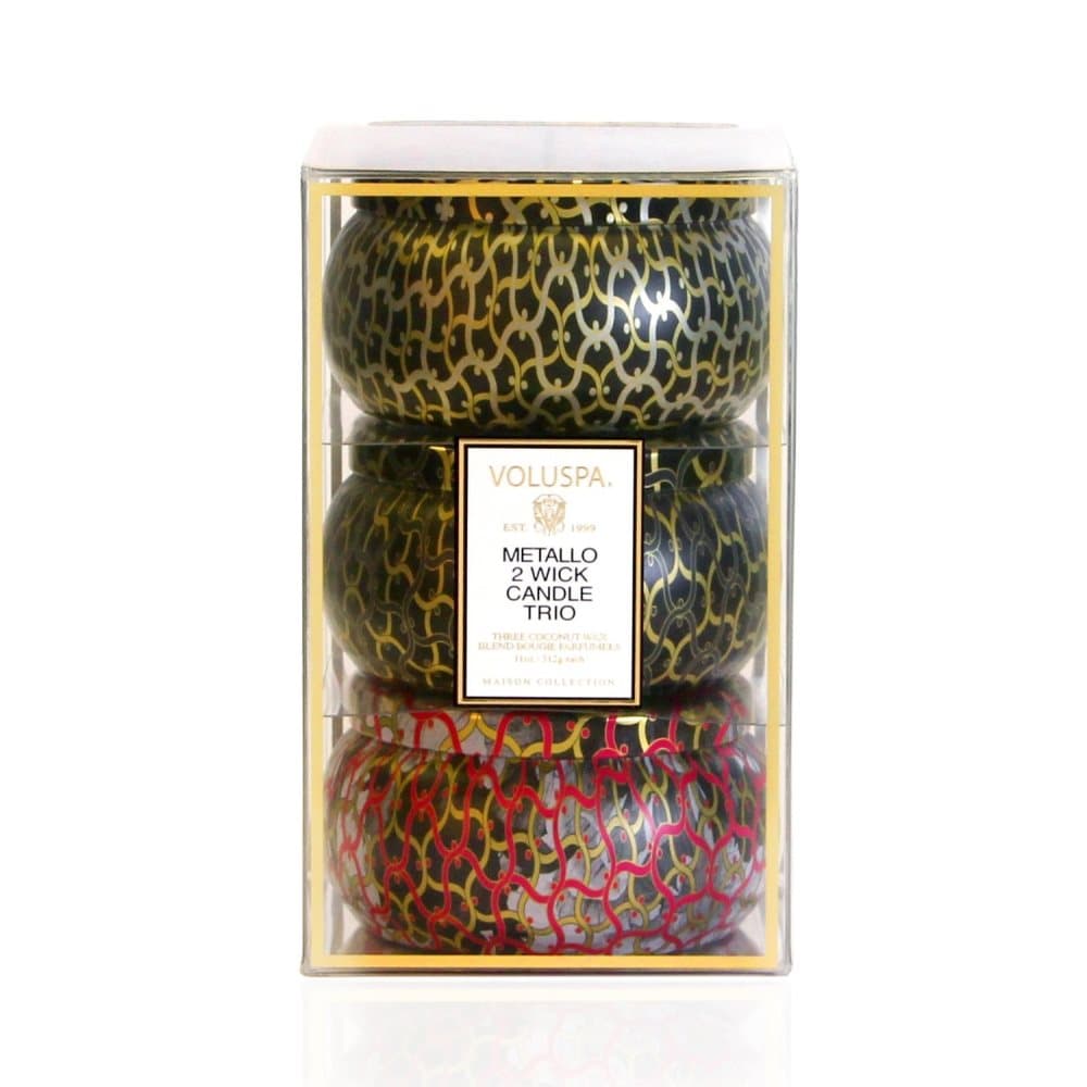 Giftset Voluspa Maison 3 x 2-wick Tin Candle