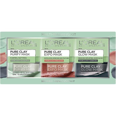 L'Oréal Paris, Pure Clay Multi-Masking Kit,