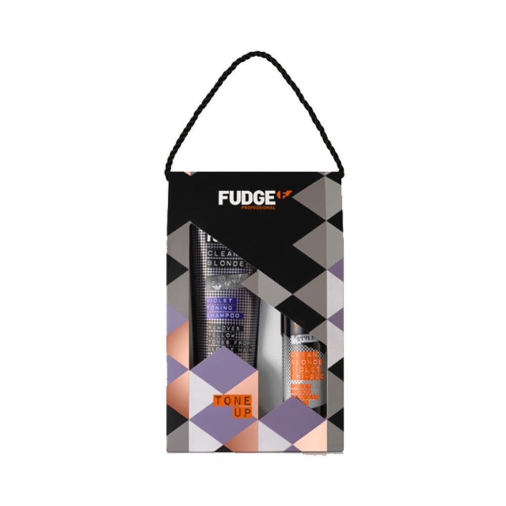 Fudge Clean Blonde Violet Tone Up Set