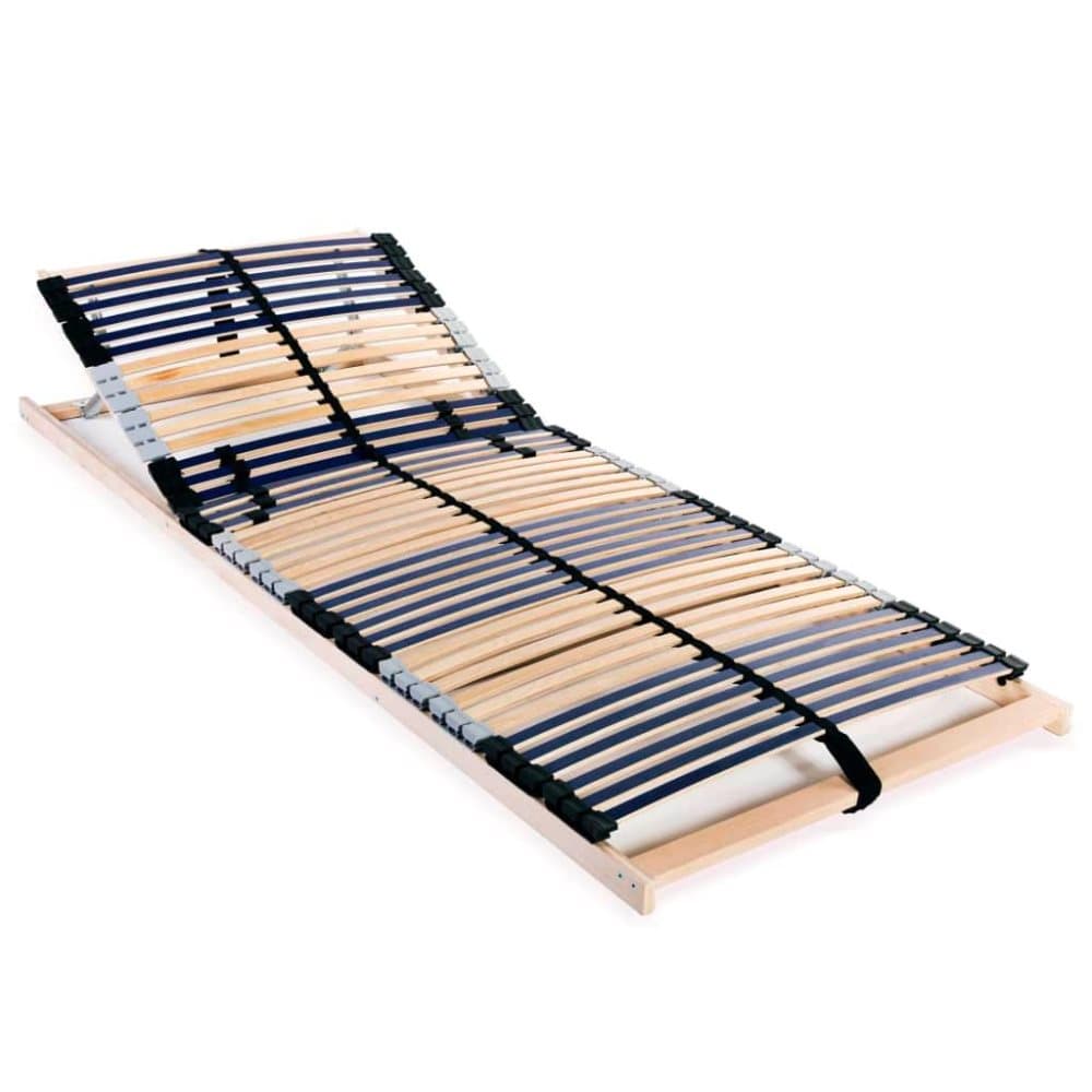 vidaXL lamelbund til seng med 42 lameller 7 zoner 90 x 200 cm