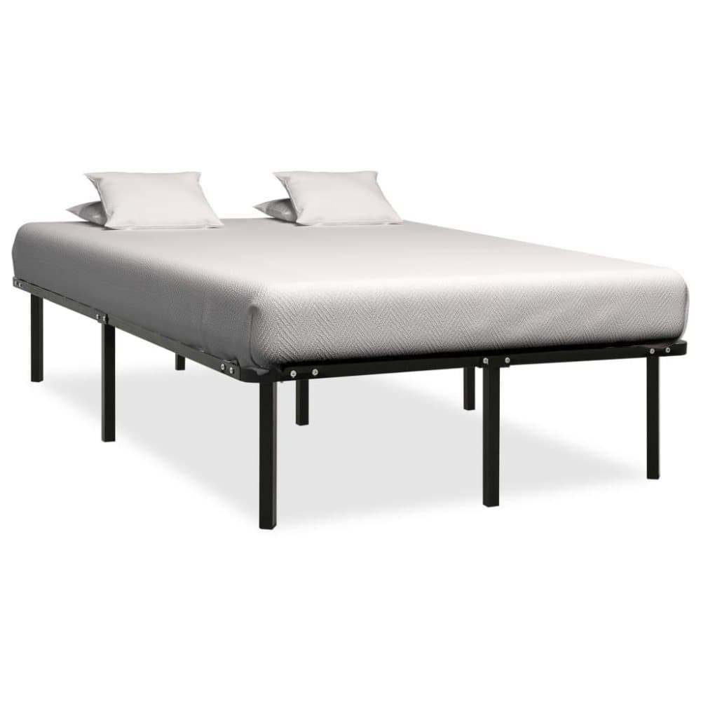 vidaXL Sengeramme svart metall 160x200 cm