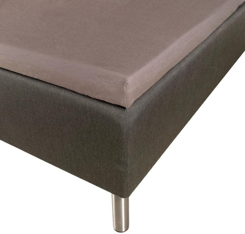 U - Split lagen - Kuvertlagen 180x210cm - Grå - Borås cotton Lagen i bomuldssatin til topmadrassen