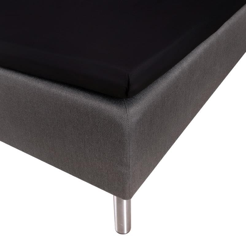 Kuvertlagen - Sort - 180x210 cm - 100% Bomuldssatin - Turiform Soulmate