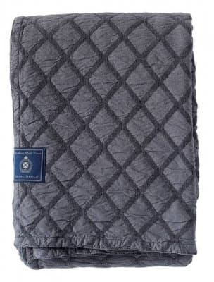 GRAND DESIGN - ÖVERKAST ENKEL DUNBLANE DIAMOND 180X260 CM, GRÅ
