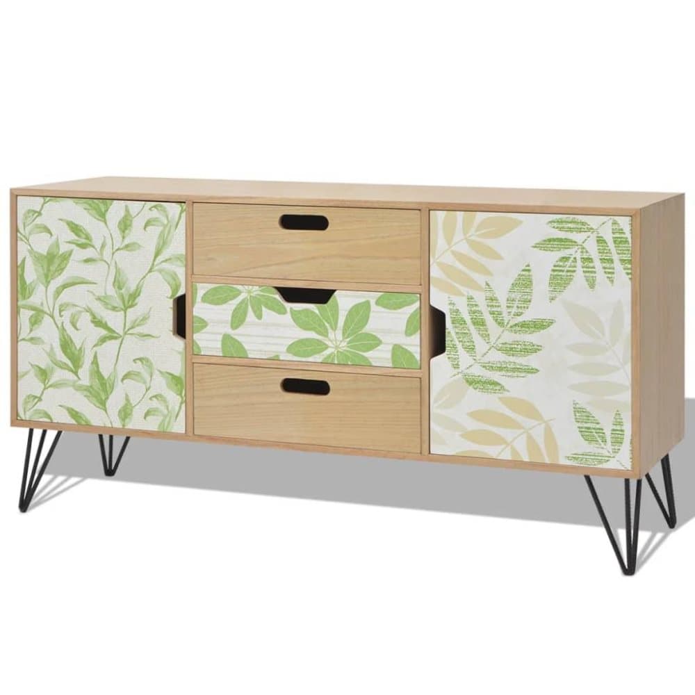 vidaXL Skjenk MDF 110x35x57 cm brun