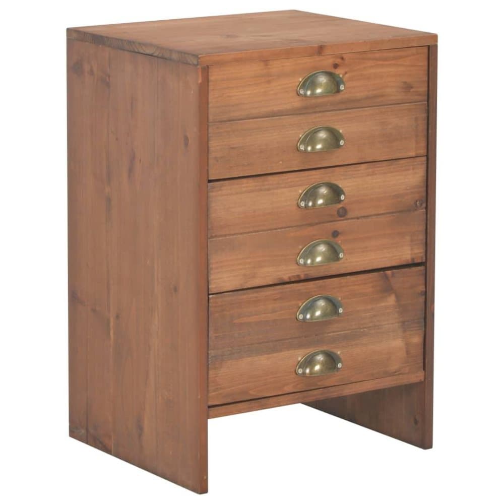vidaXL Nattbord 40x35x60 cm heltre gran