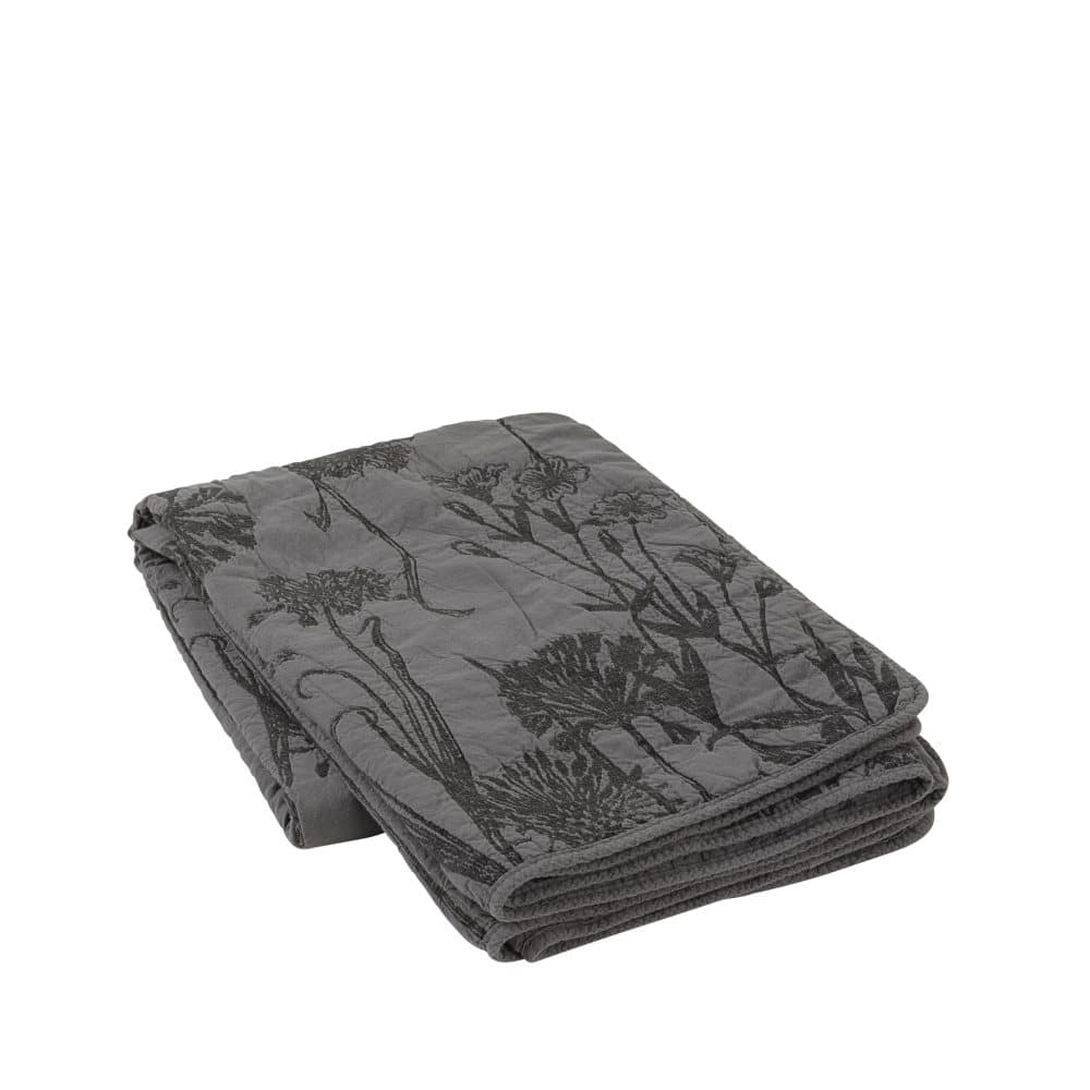Pledd Sigval, Bomull, 130 x 180 cm, Black, Broste Copenhagen