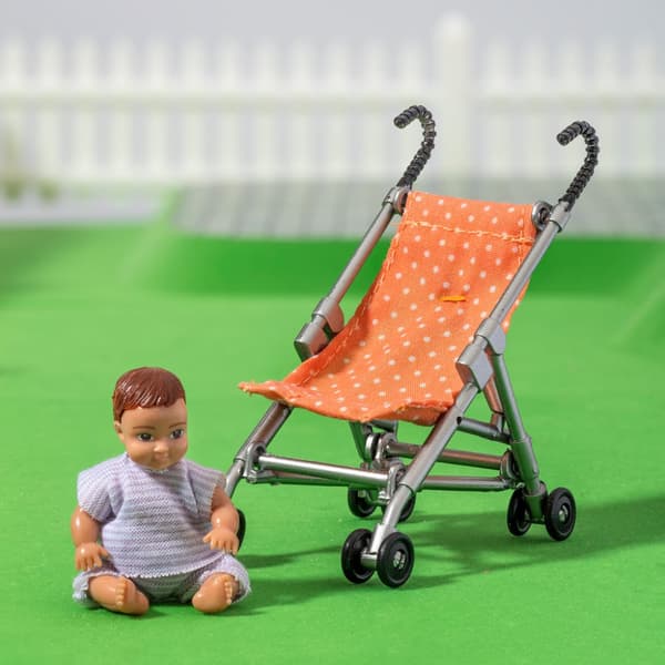 Lundby Paraplyvagn och bebis