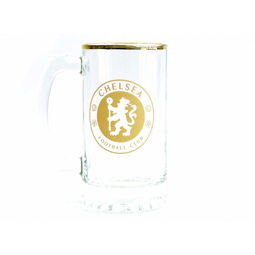 Chelsea FC Foil Stein Pint Glass