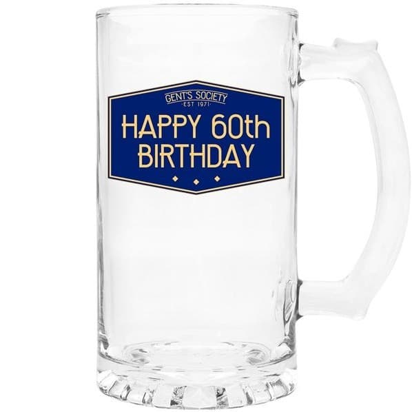Lesser & Pavey Gents Society Happy 60th Tankard