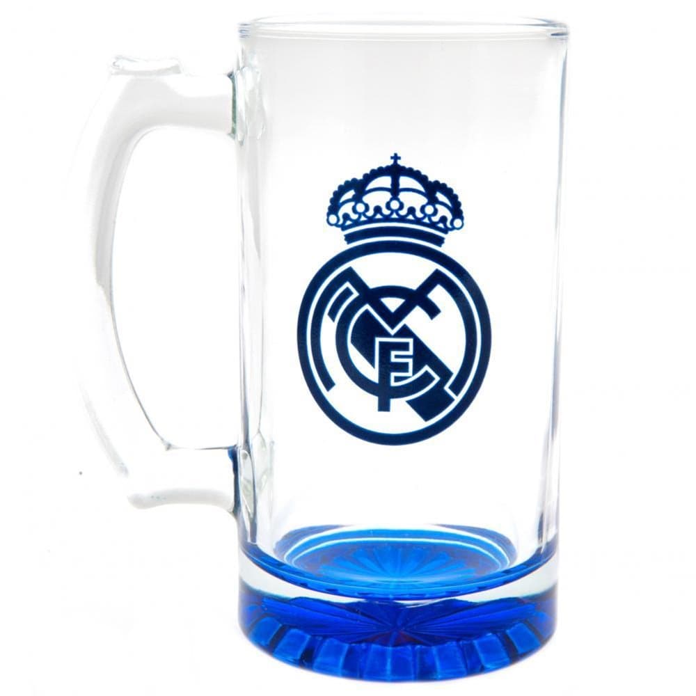 Real Madrid FC Crest Glass Tankard