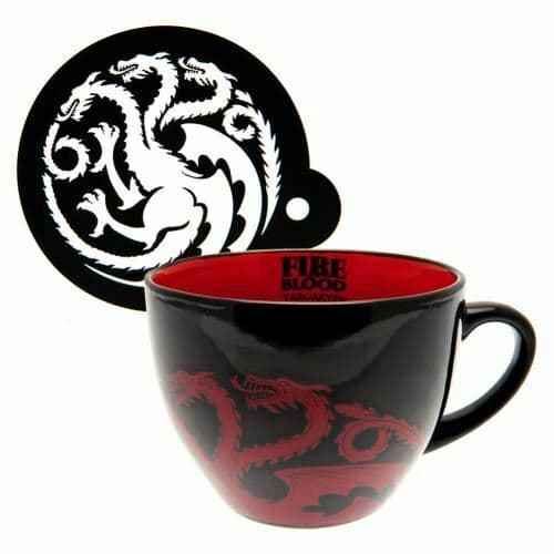 Mug: Game of Thrones - Targaryen Cappuccino Mug & Stencil
