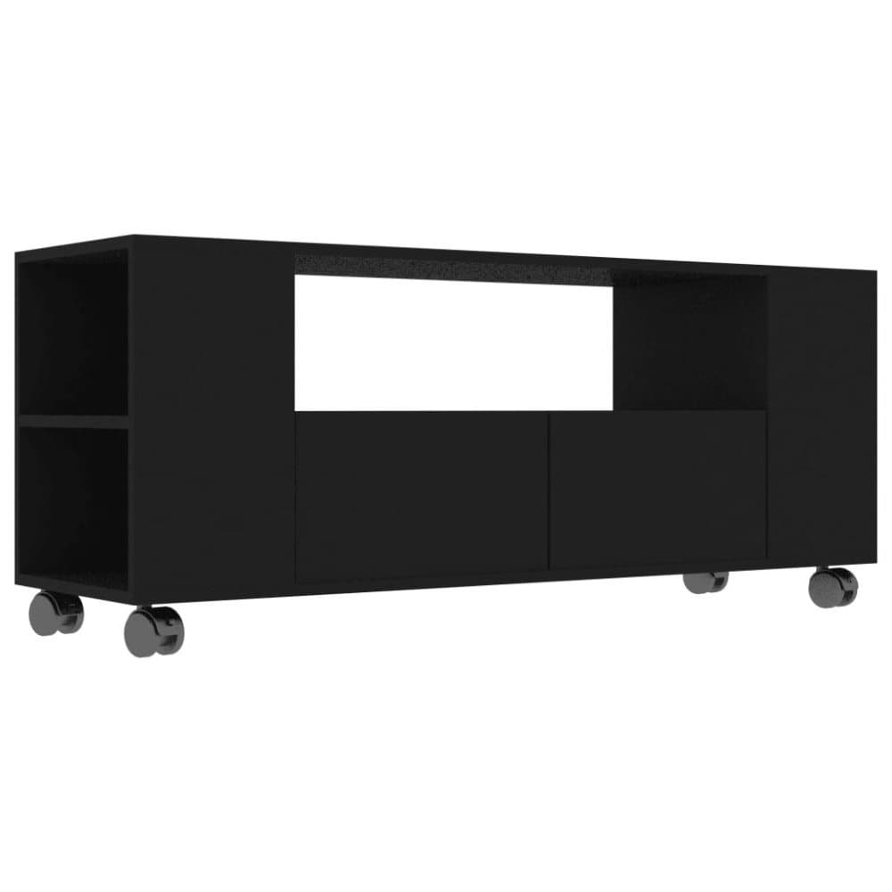 vidaXL TV-benk svart 120x35x43 cm sponplate